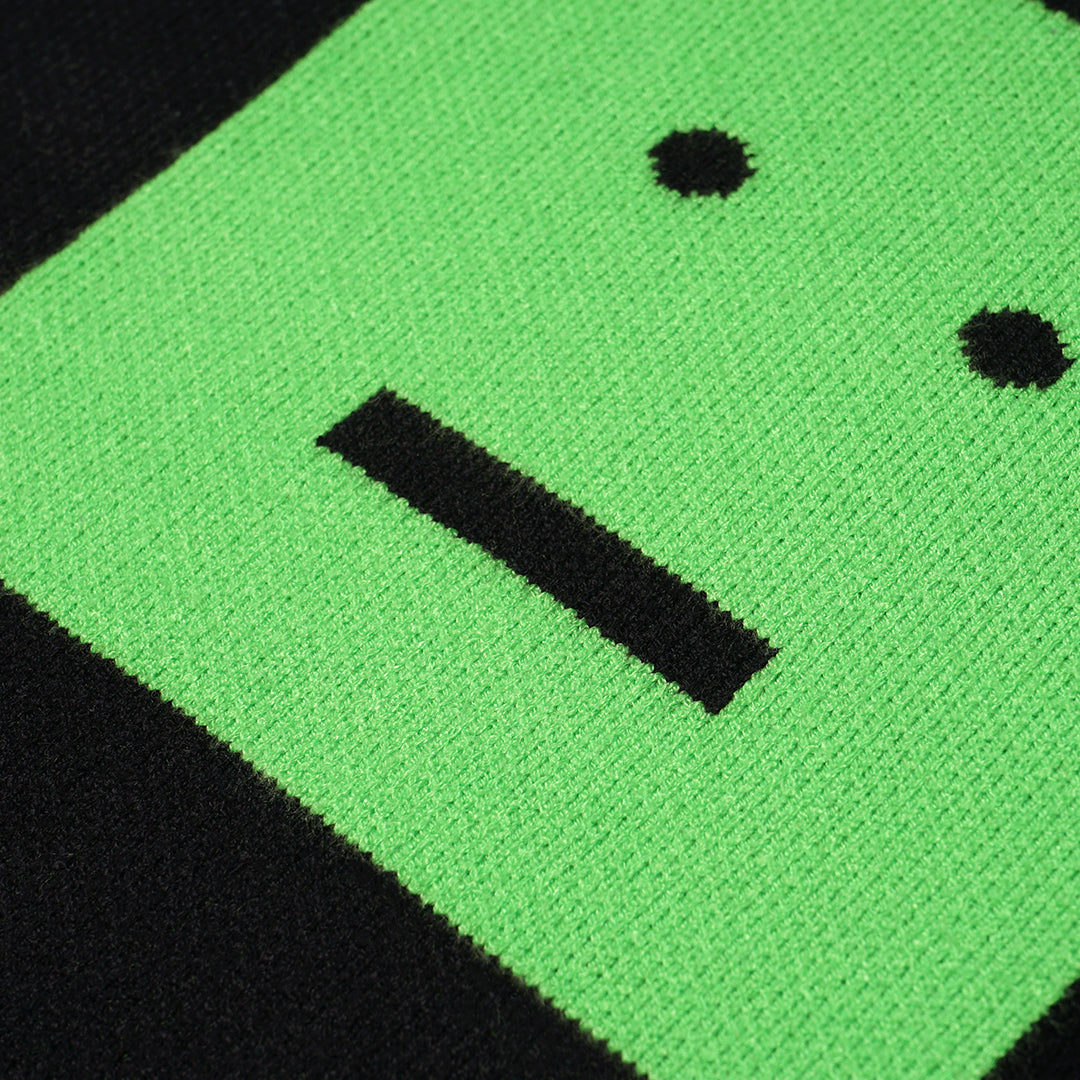 ASD Face Logo Jacquard Knit Sweater