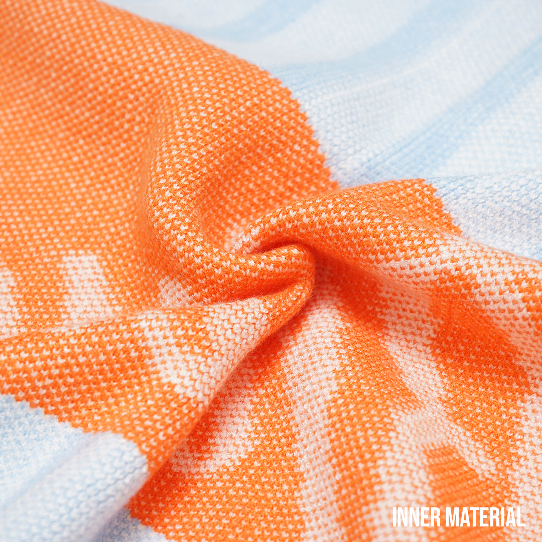 Rhude Amber Knit Rugby Long Polo Sweater