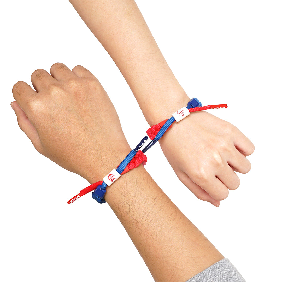 Rastaclat Gradient Braided Couple Bracelet Set