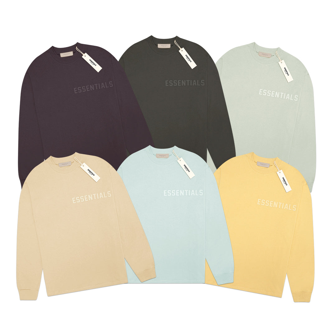 FOG Essentials Chest Solid Rubber Text Long Sleeve T-Shirt