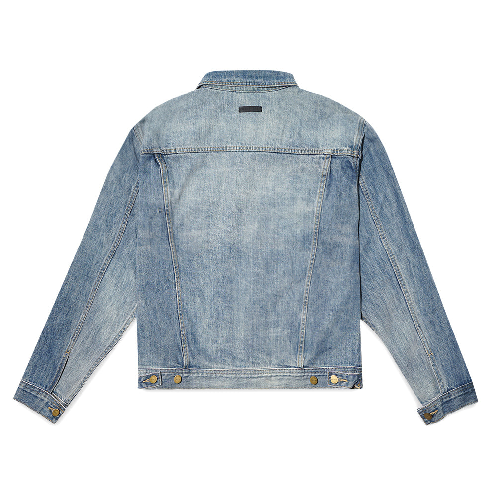 FOG 7th Collection Vintage Trucker Denim Jacket Washed Indigo