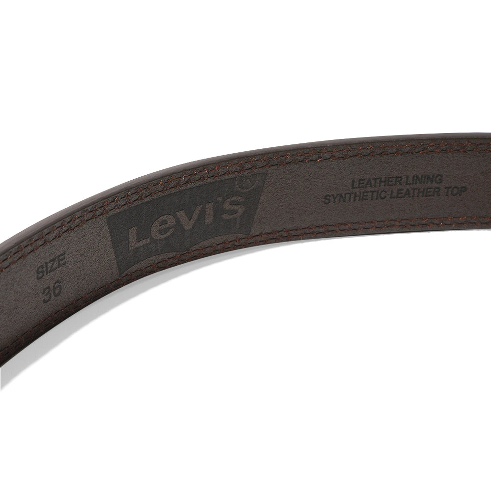 LVS Grey Pin Buckle Leather Belt