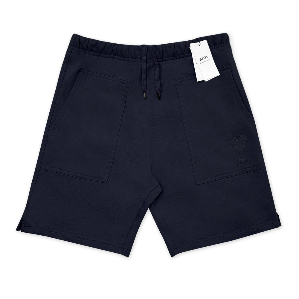 4M1 Solid Heart Logo Shorts Navy