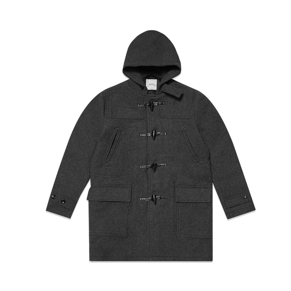 Mango Recycled Wool Coat Jacket Dark Grey