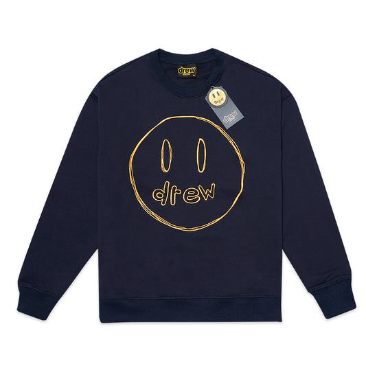 Drew House Mascot Embroidery Sweatshirt Navy