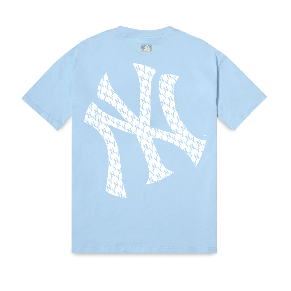 M7B Monogram Mega Logo T-Shirt Light Blue