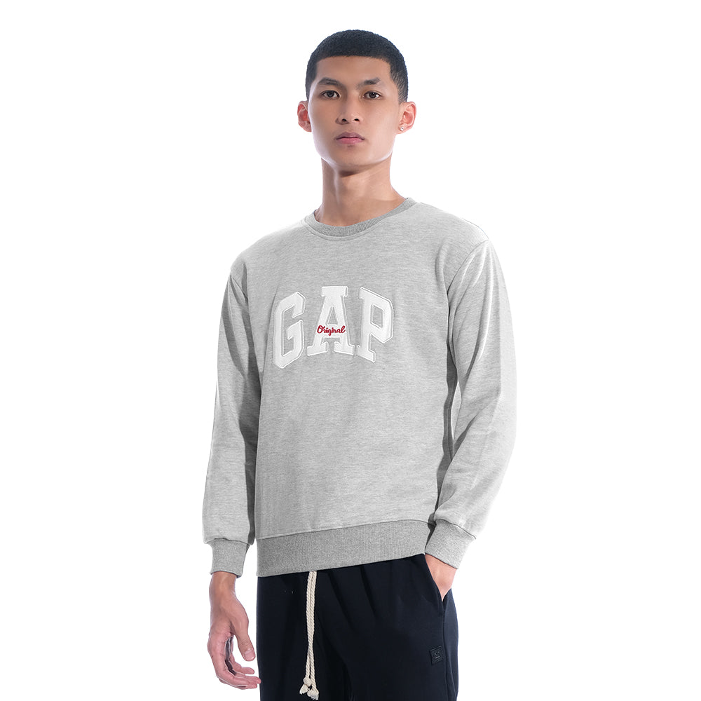 GAP Patch Logo Crewneck Sweatshirt Black