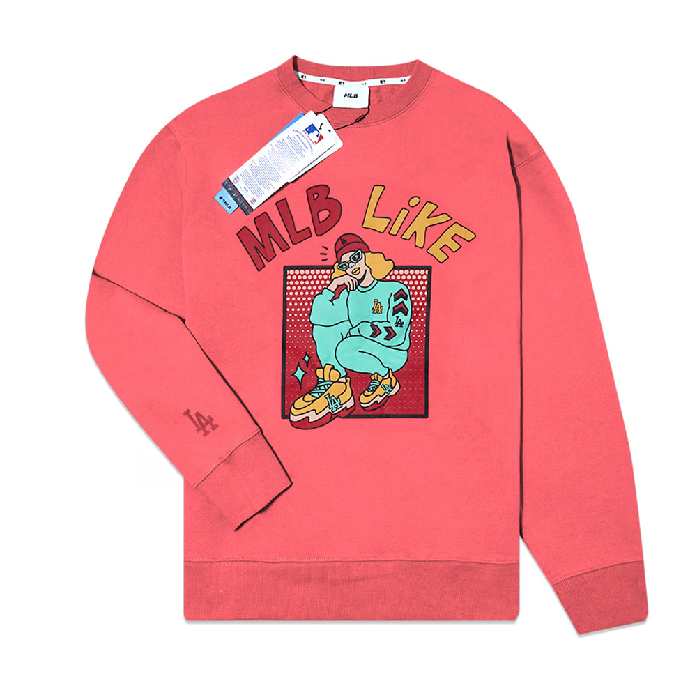 M7B Cartoon Overfit Sweatshirt Pink