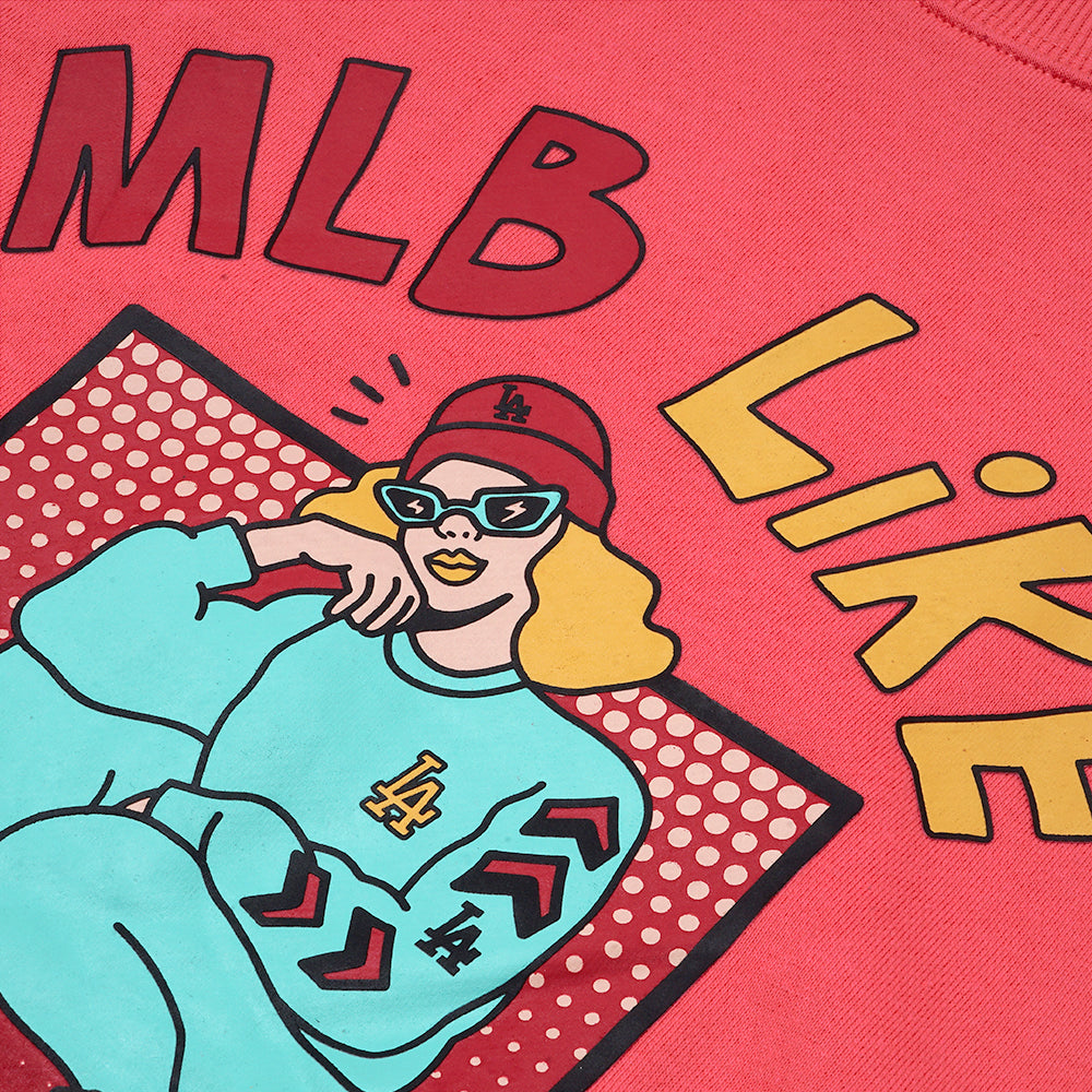 M7B Cartoon Overfit Sweatshirt Pink