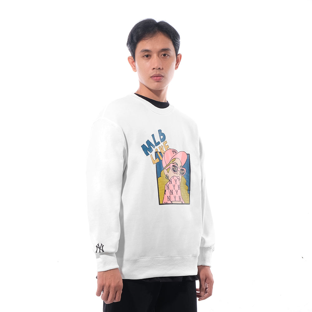 M7B Cartoon Overfit Sweatshirt Pink