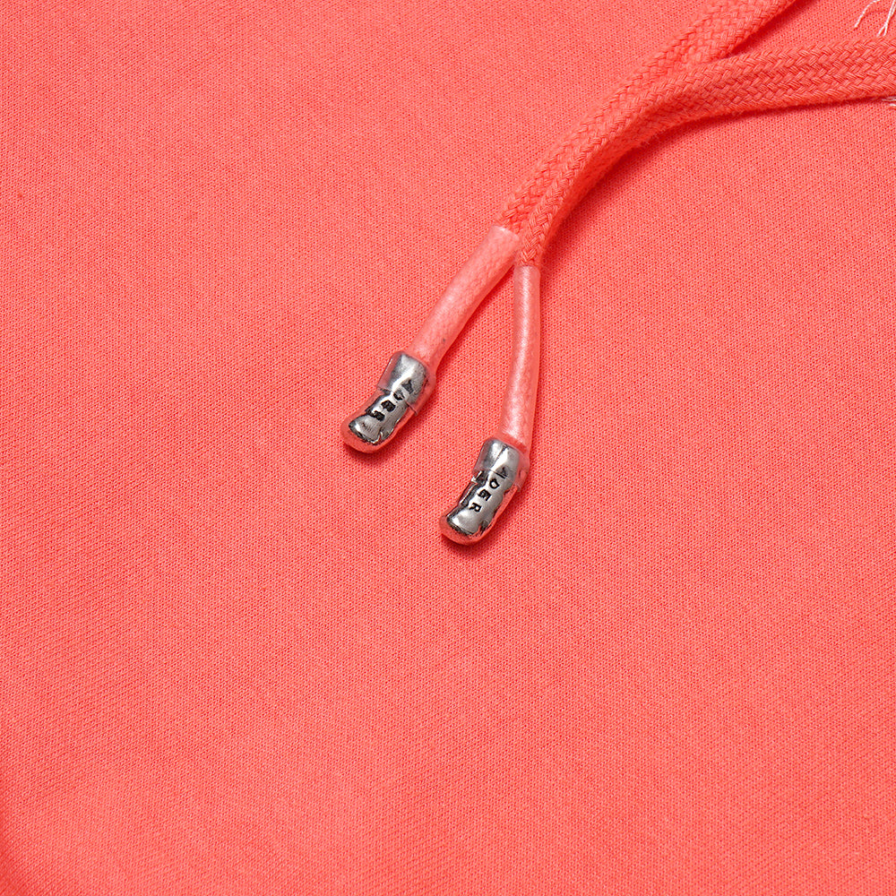 Ader Error Logo-Embellished Hoodie Coral Red