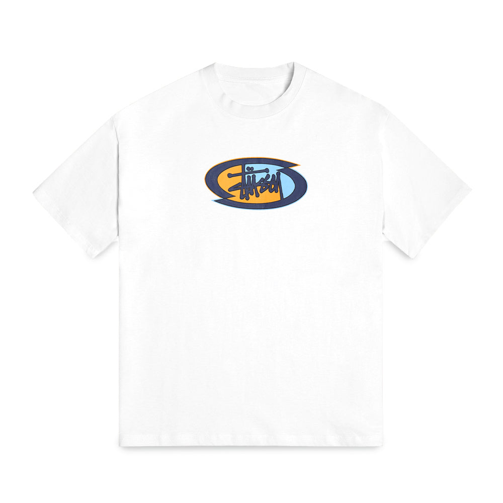 Stussy Split Oval Tee T-Shirt White