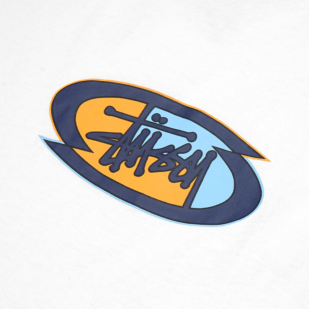 Stussy Split Oval Tee T-Shirt White