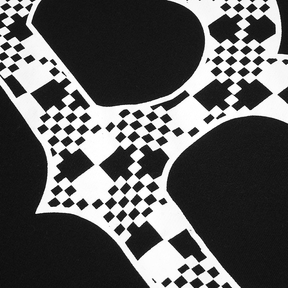 M7B Checkerboard Big Logo Sweatshirt Black