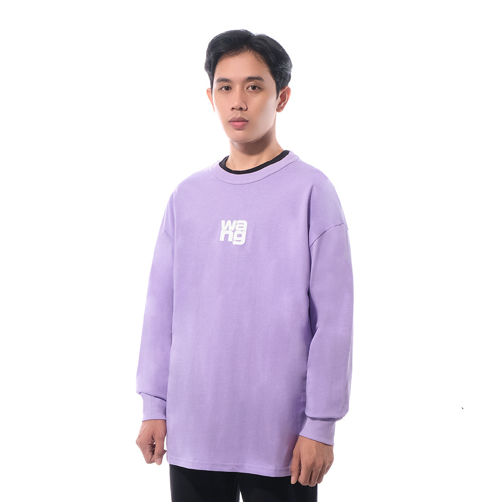 AWG Puff Long Sleeve T-Shirt Purple