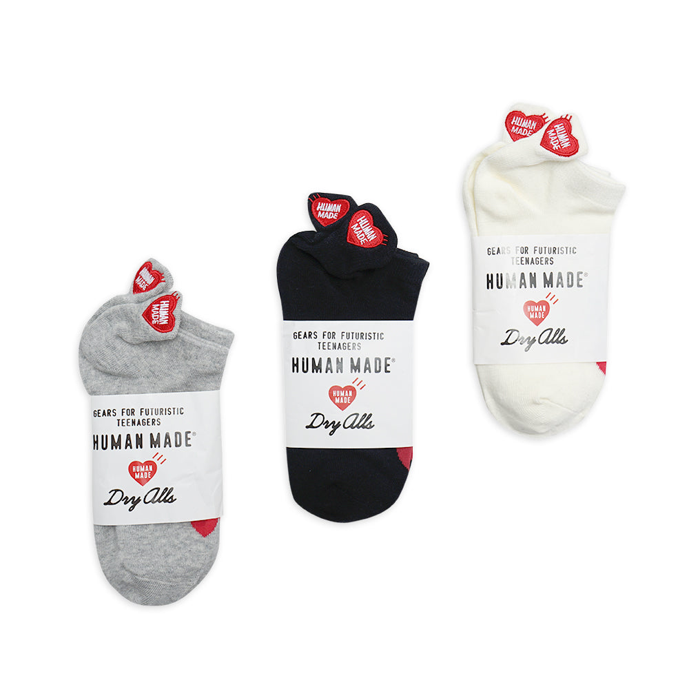Human Made Heart Embroidery No Show Socks