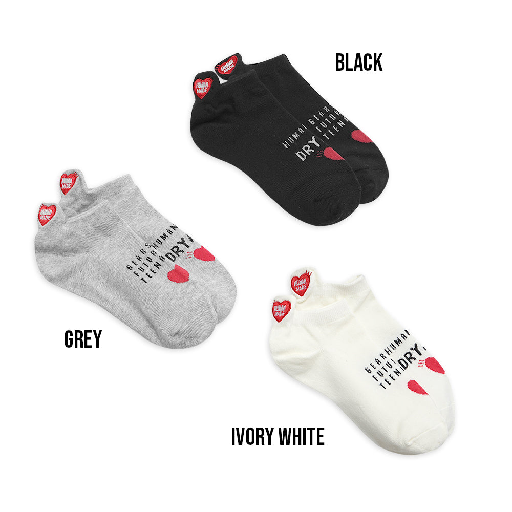 Human Made Heart Embroidery No Show Socks