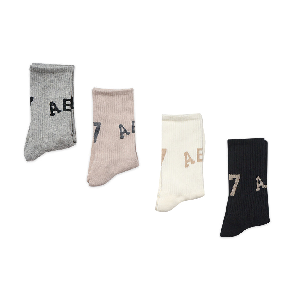FOG ABC Text Logo Mid Socks