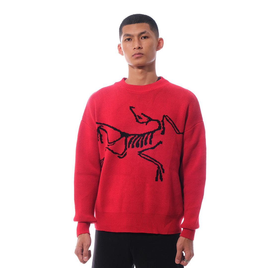 ATX Logo Knitted Sweater Red