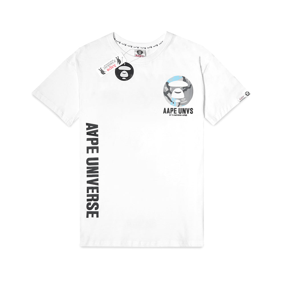 Aape by A Bathing Ape Blue Camo T-Shirt White