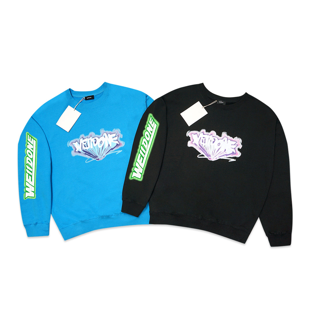 We11done Graffiti Graphic Sweatshirt