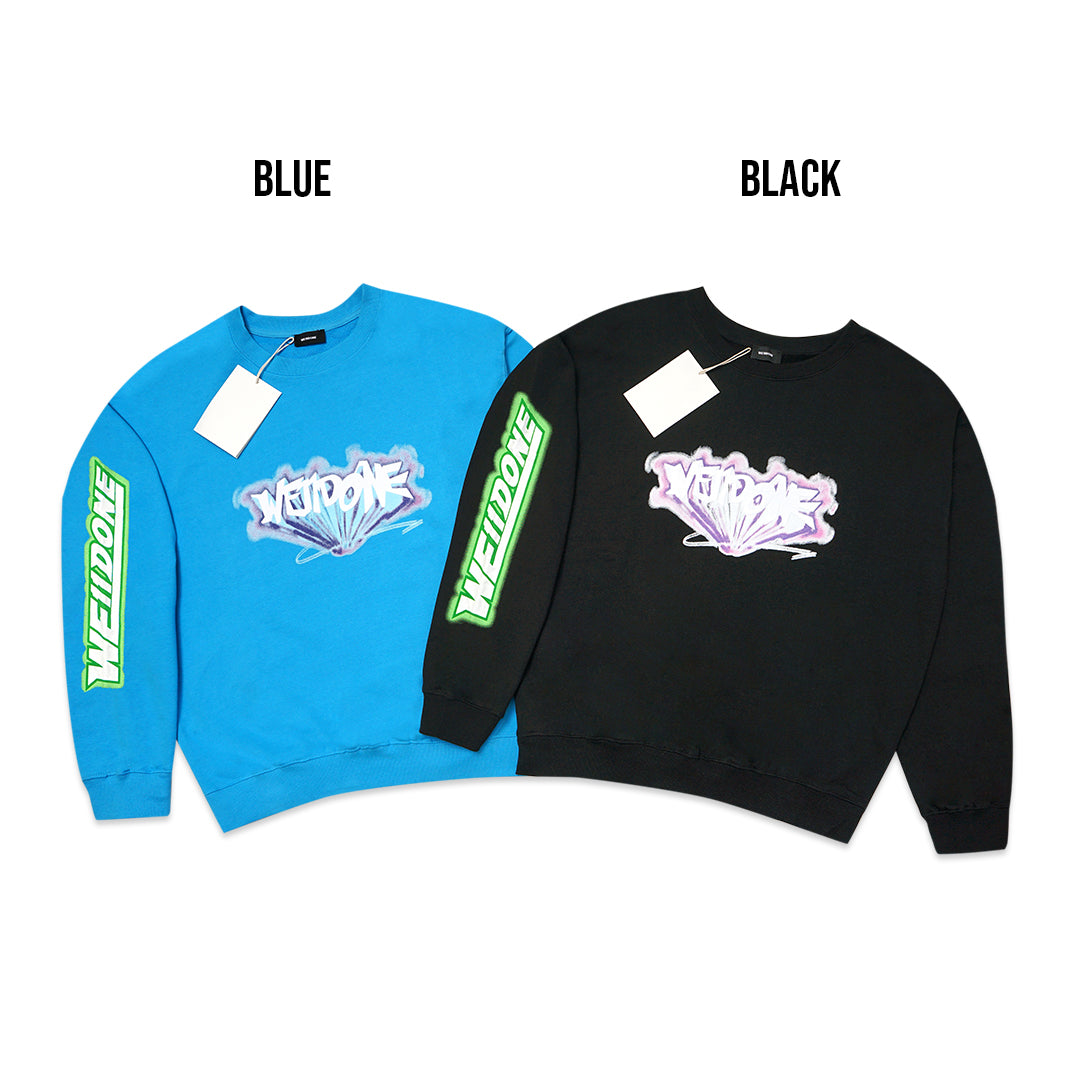 We11done Graffiti Graphic Sweatshirt