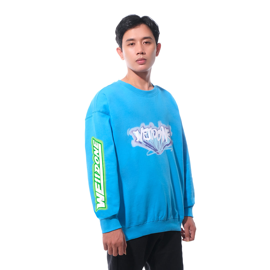 We11done Graffiti Graphic Sweatshirt