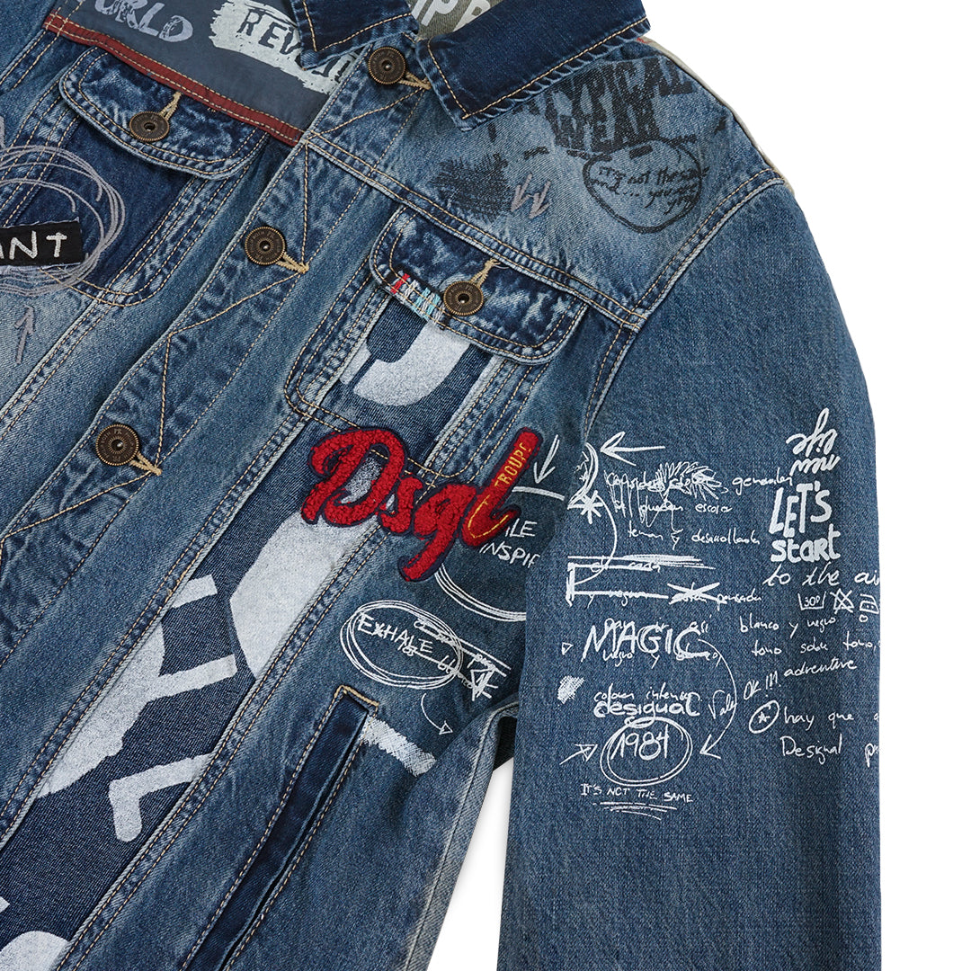 Philip Roth X Desigual Patches Denim Jacket