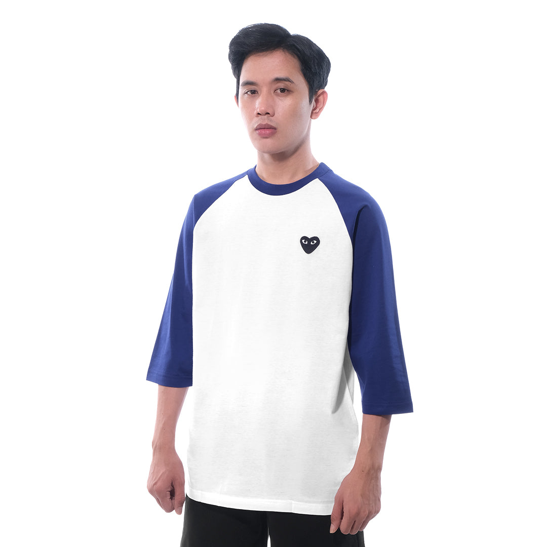 CDG Play Raglan Mid Sleeve T-Shirt