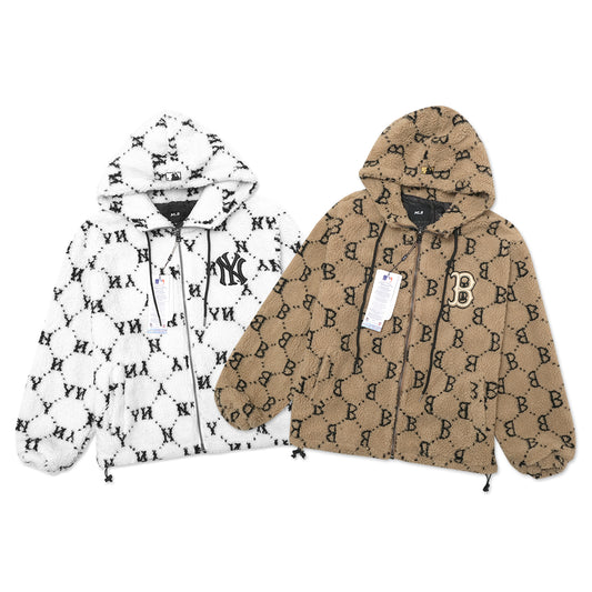 M7B Monogram Dumble Fleece Hooded Jacket