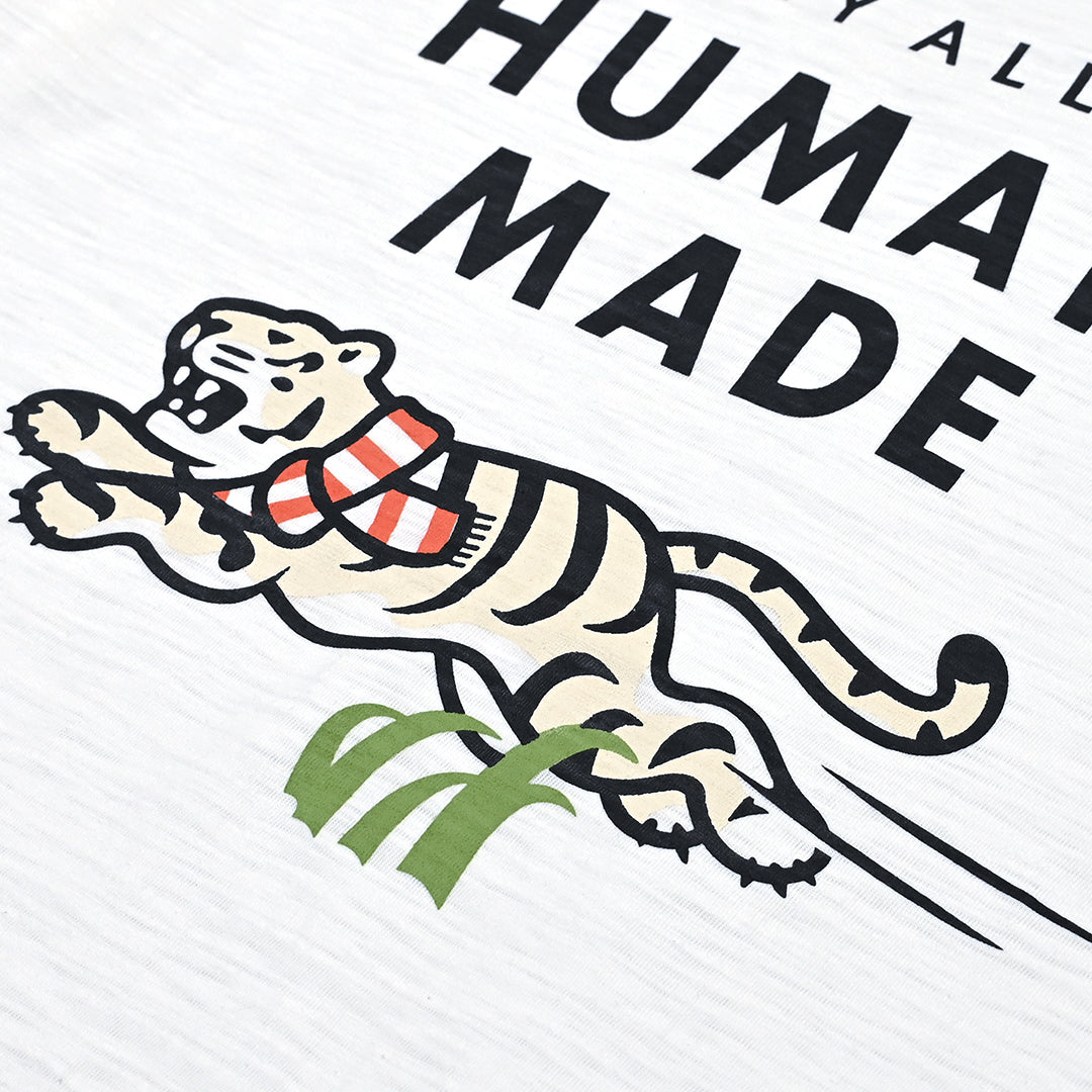 Human Made Scarf White Tiger T-Shirt