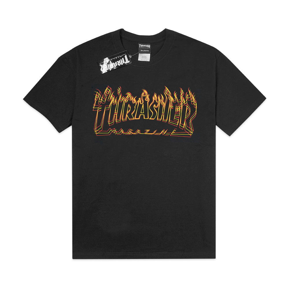 TSR Outline Flame Print T-Shirt