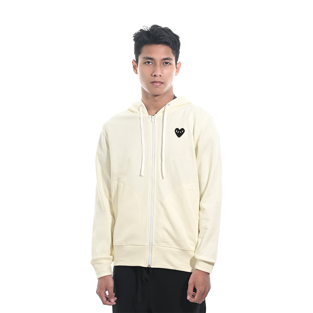 CDG Play Big Heart Zip-Up Hoodie