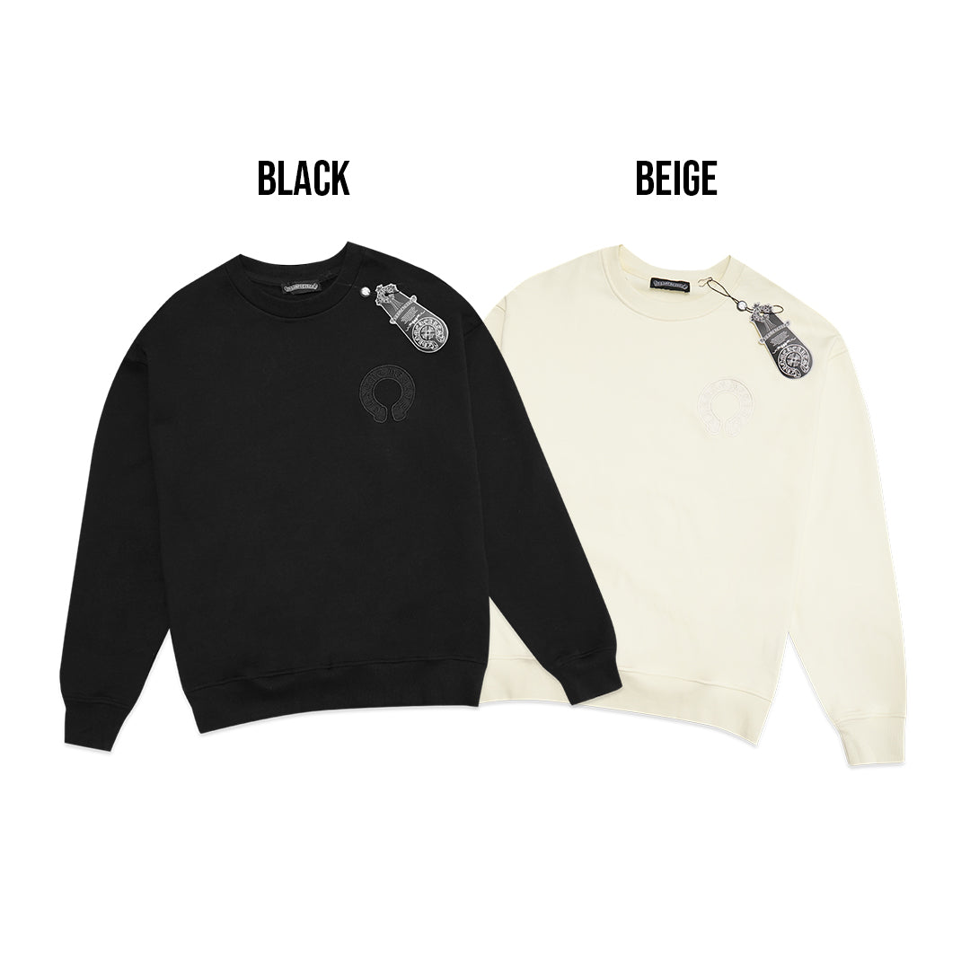 Chrome Hearts Tonal Horseshoe Embroidery Sweatshirt