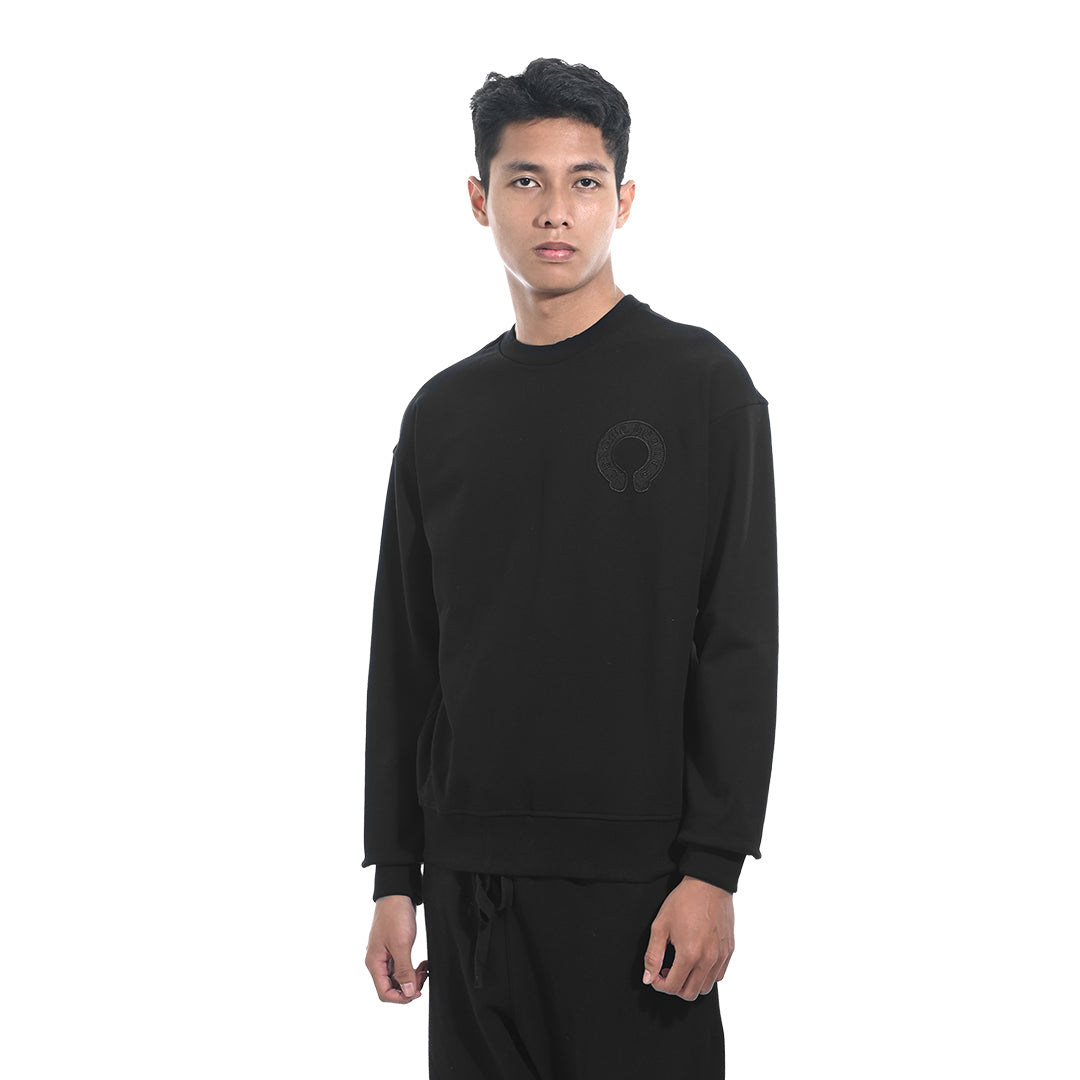 Chrome Hearts Tonal Horseshoe Embroidery Sweatshirt