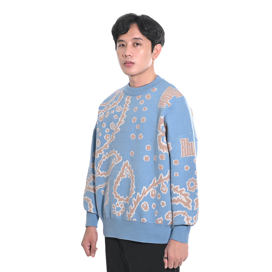 Rhude Intarsia Knit Crewneck Sweater