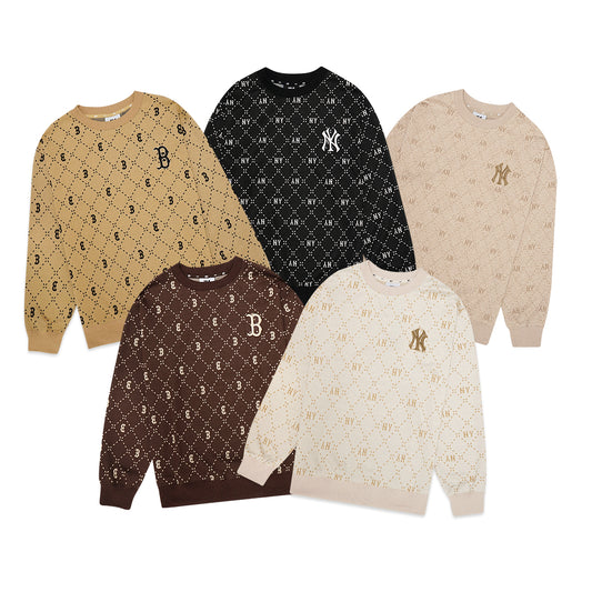 M7B Diamond Monogram Jacquard Sweatshirt