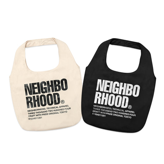 Neighborhood Large Print Cotton Twill Tote Bag