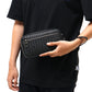 FOLX Intrecciato Zip Clutch