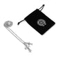 CHR Double Crosses Pendant Necklace
