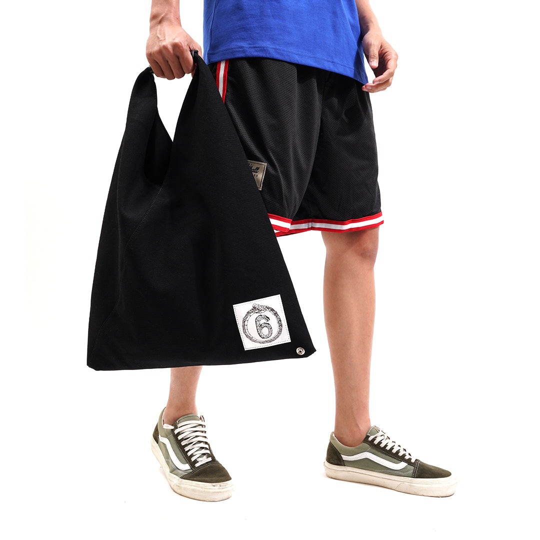 MM6 by MM Denim Patch Japanese Bag