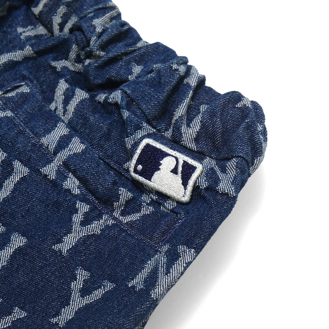 M7B Monogram Denim Cargo Jogger Pants