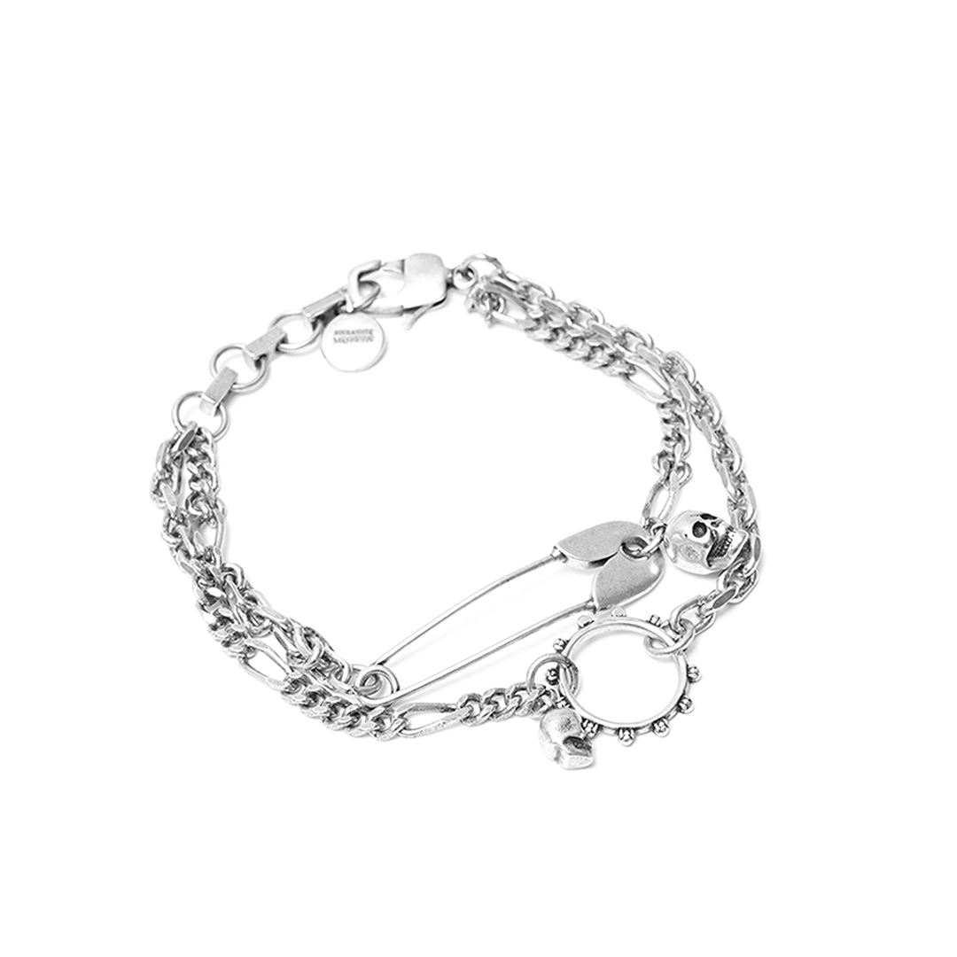 Alexander mcqueen safety pin bracelet discount