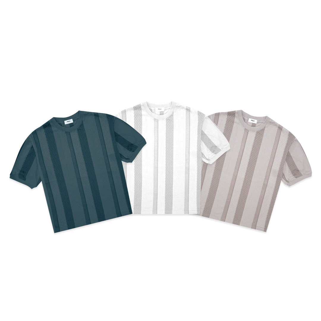 FOLX Vertical Knit Patterns T-Shirt
