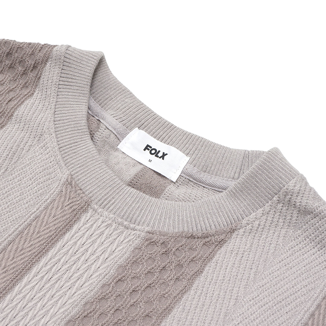 FOLX Vertical Knit Patterns T-Shirt