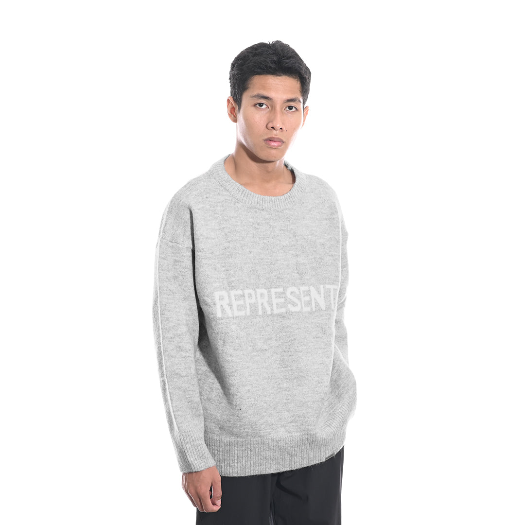 Represent Text Logo Knit Sweater
