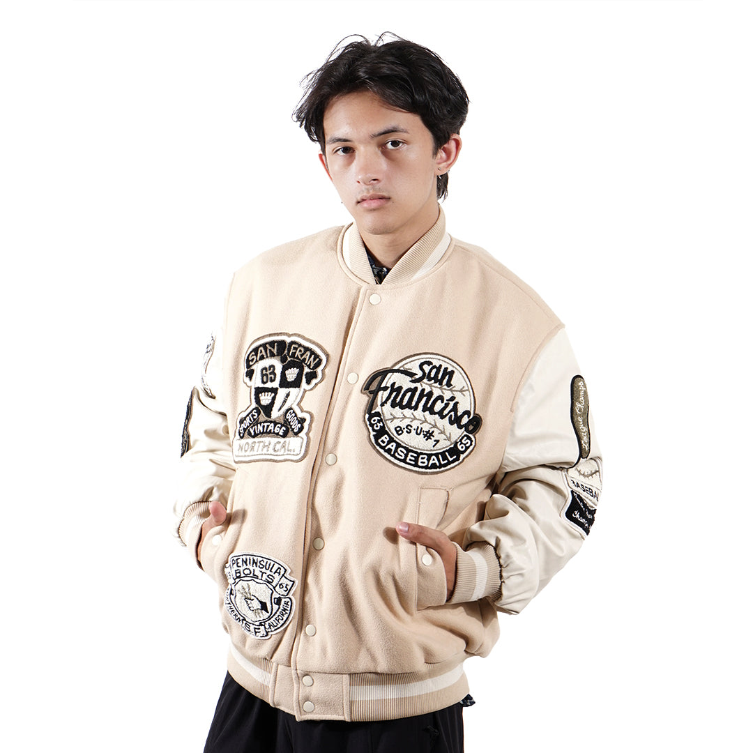 H&M Loose Fit Padded Baseball Jacket – SANGKIL - Main Image