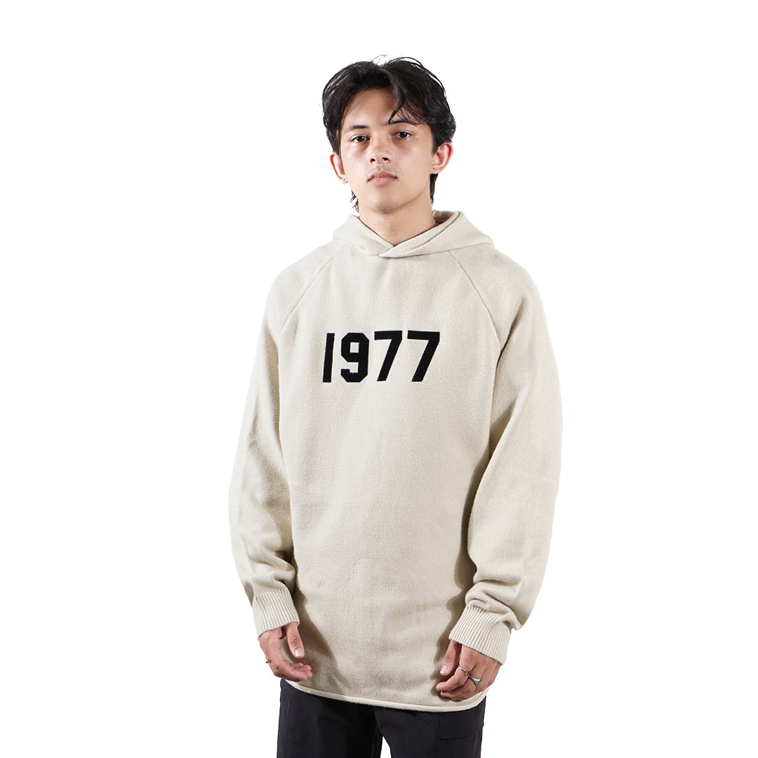 FOG Essentials 1977 Raw Edge Knitted Hoodie
