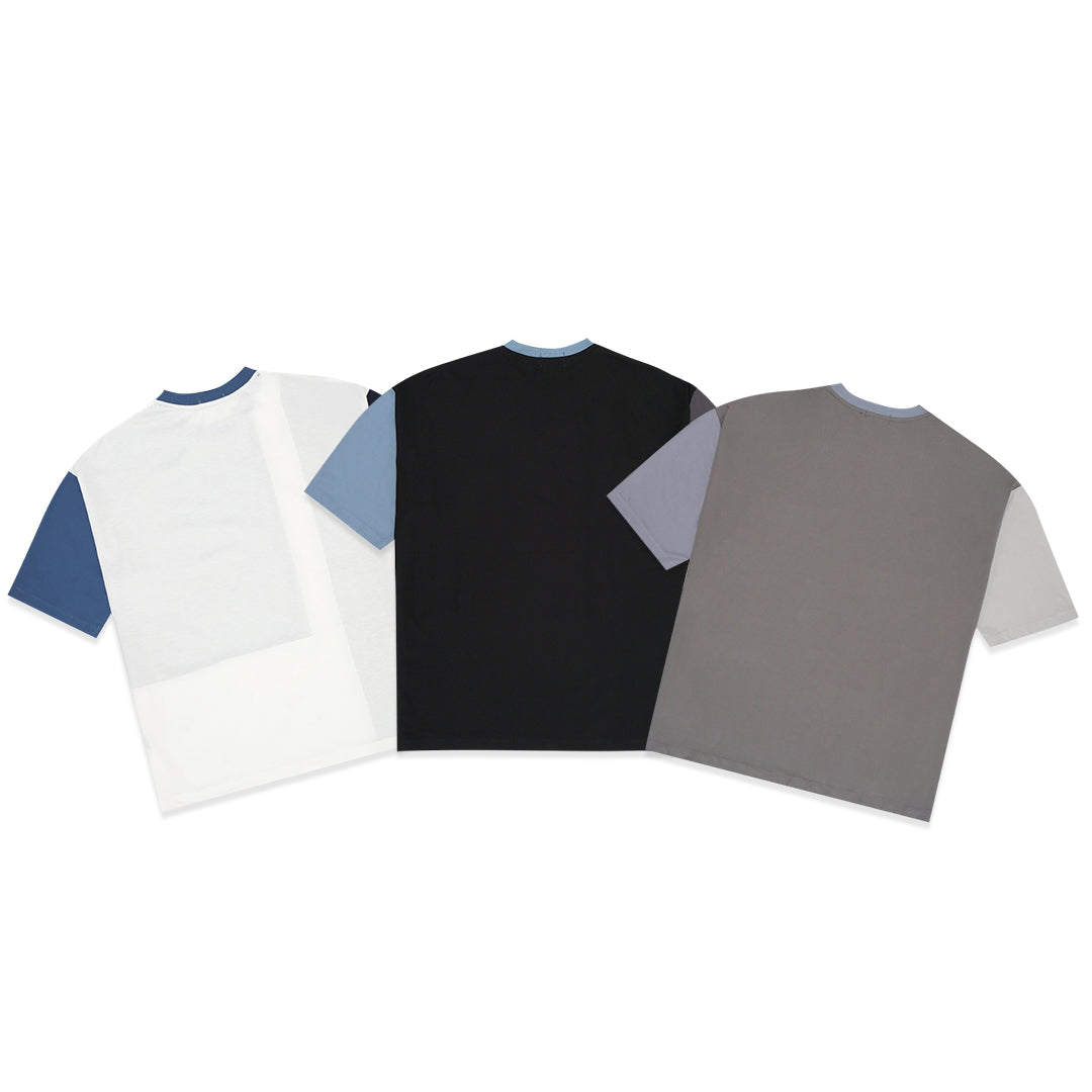 FOLX Colorblock Patchwork T-Shirt