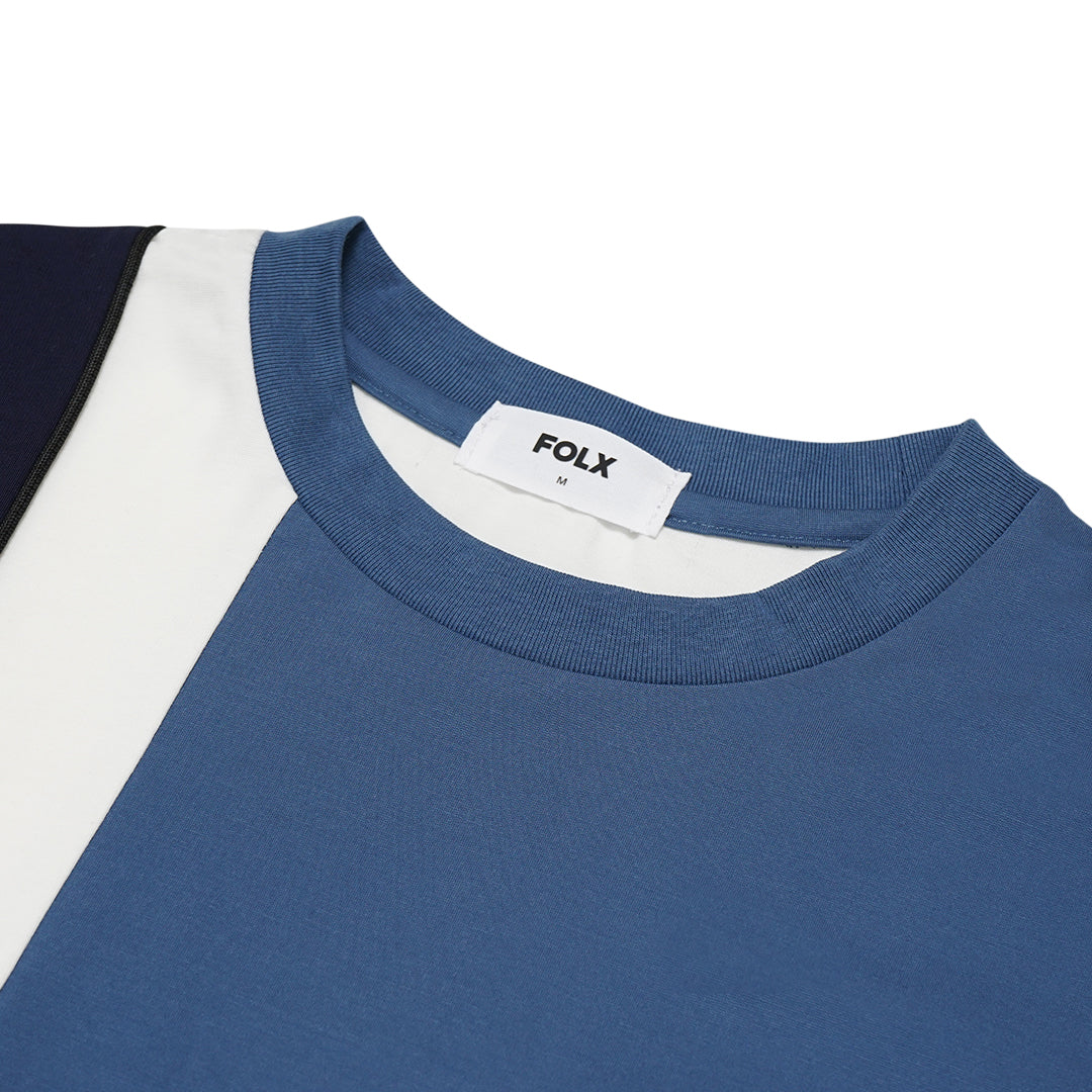 FOLX Colorblock Patchwork T-Shirt